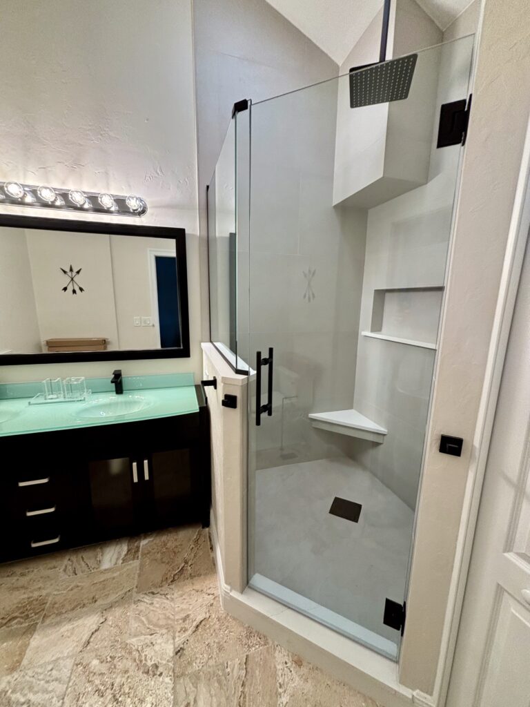 Bathroom Shower - Clean up